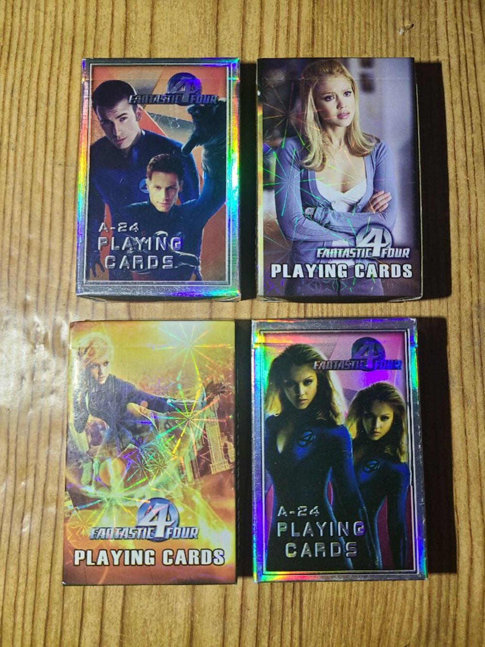 Fantastic 4 Playing cards lot (X4) NEW